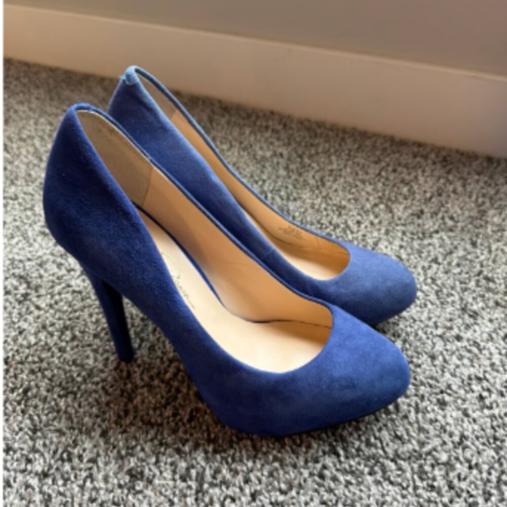 Blue Jessica Simpson Pumps like new condition